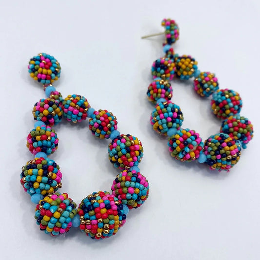 Gumball Beaded Earrings