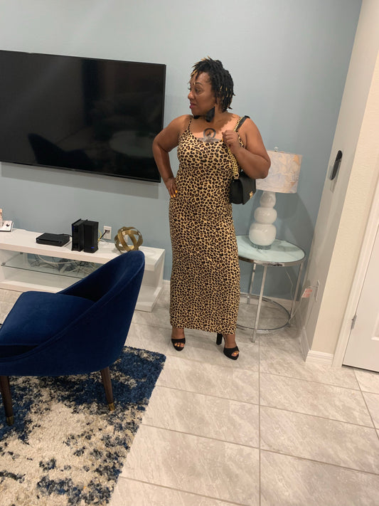 Lady of Leopard bodycon dress