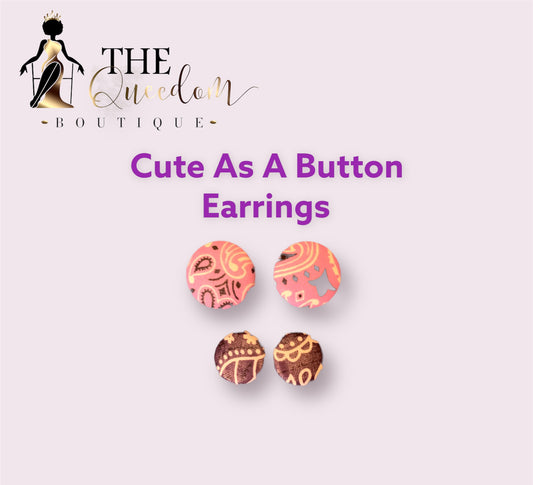 Cute as Button Earrings